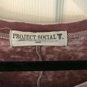 Urban Outfitters Tops - project social tee maroon acid wash waffle shirt Urban Outfitters Tops - project social tee maroon acid wash waffle shirt